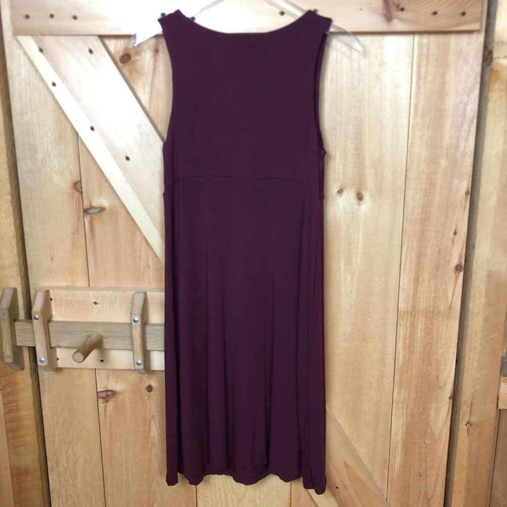 tommy bahama | burgundy vneck faux wrap dress - Picture 3 of 5